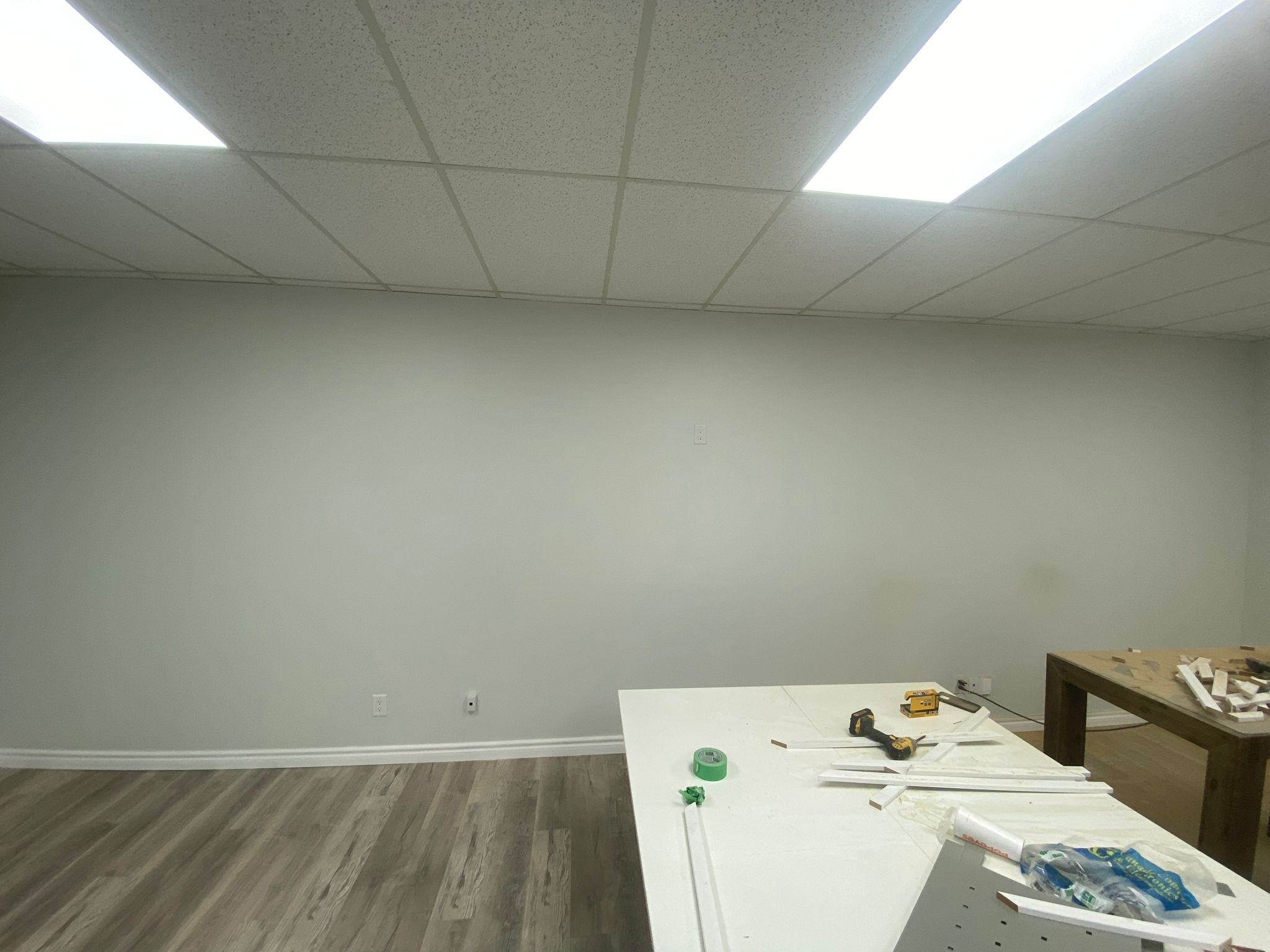 Wall Paneling – Before